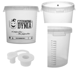 Zestaw pojemnik fermentacyjny 15L + korek otwarty i zamknięty