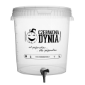 Pojemnik fermentacyjny 33L z korkami kranem i reduktorem