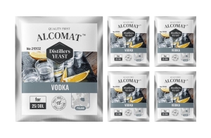 Drożdże gorzelnicze do wódki Alcomat Vodka Distillers Yeast 5szt