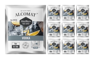 Drożdże gorzelnicze do wódki Alcomat Vodka Distillers Yeast 10szt