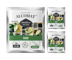 Drożdże gorzelnicze do rumu Alcomat Rum Distillers Yeast 3szt