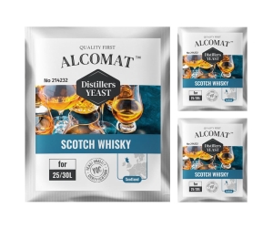 Drożdże gorzelnicze do szkockiej whisky Alcomat Scotch Whisky Distillers Yeast 3szt