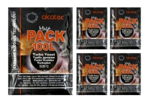 Drożdże gorzelnicze Alcotec MEGA PACK 100L Turbo 5szt