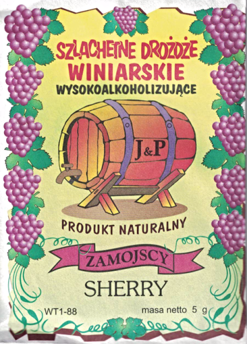 Drożdże winiarskie Zamojscy SHERRY