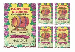 Drożdże winiarskie Zamojscy MALAGA1  5 sztuk