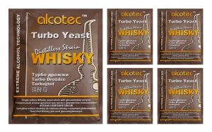 Drożdże do whisky Alcotec WHISKY Turbo + Glukoamylaza 5szt.