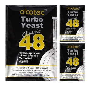 Drożdże gorzelnicze Alcotec 48 Turbo Classic 3szt