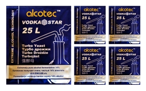 Drożdże gorzelnicze Alcotec VODKA STAR 5szt
