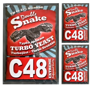 Drożdże gorzelnicze Double Snake C48 Turbo 3szt