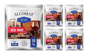 Drożdże do wina czerwonego Alcomat Red Wine Yeast HAT 5szt