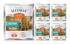 Drożdże do restartu wina Alcomat Restart Yeast 5szt