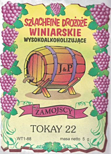 Drożdże winiarskie Zamojscy TOKAY 22
